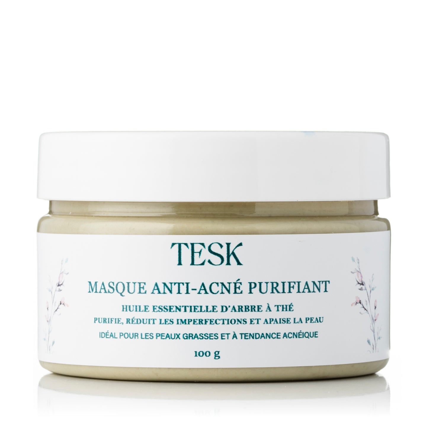 Masque Purifiant Anti-Acné – Arbre à Thé Poudré 100g