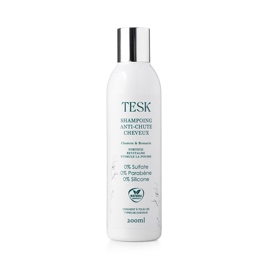 SHAMPOING ANTI CHUTE AU CHANVRE ET ROMARIN 200 ml